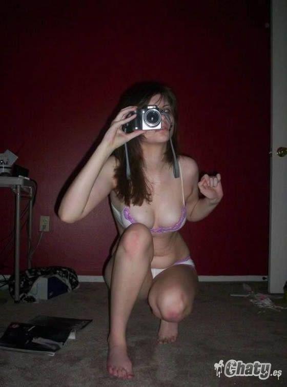 fotos al espejo de chicas caseras